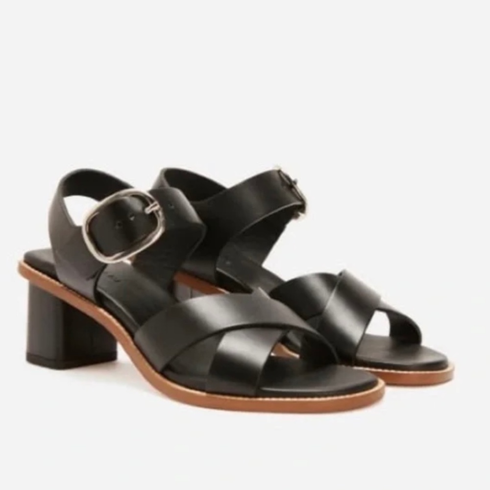 Everlane Italian Buckle Heel Sandal 9